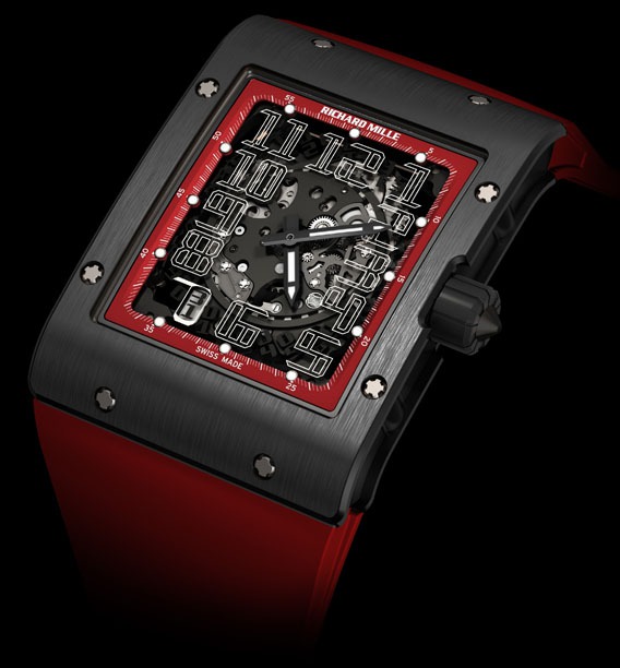 Replica Richard Mille RM 016 Black Night Black DLC Titanium Watch